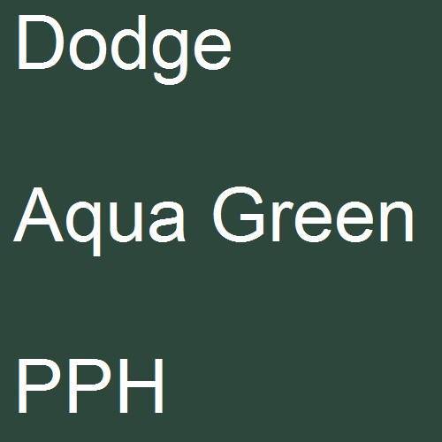 Dodge, Aqua Green, PPH.